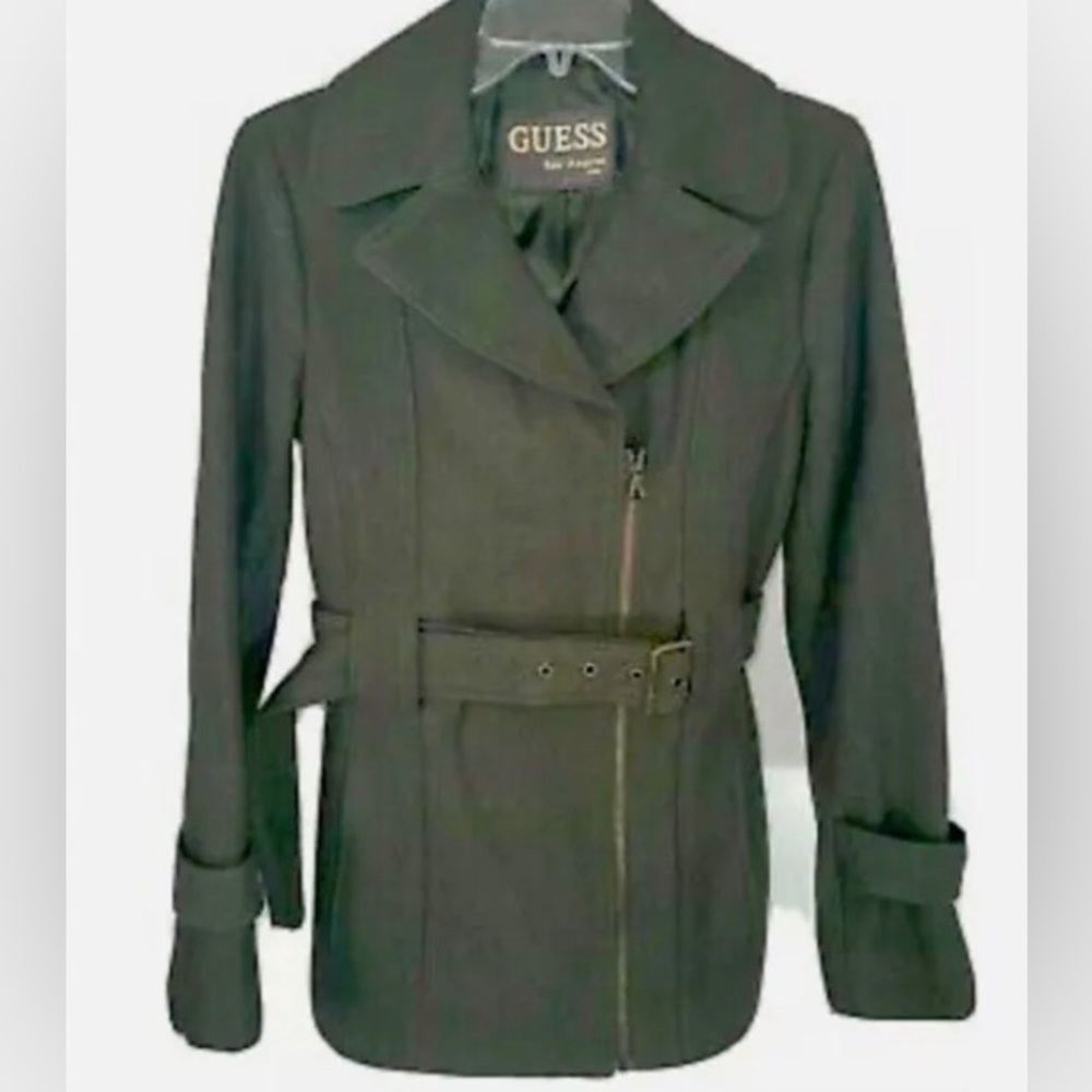 Guess Los Angeles 1981 military style pea coat